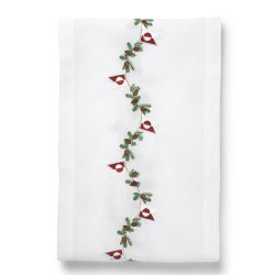 Julebordlber med grnlandsk flag og gran