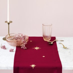 Mrkerd bordlber med guldstjerner