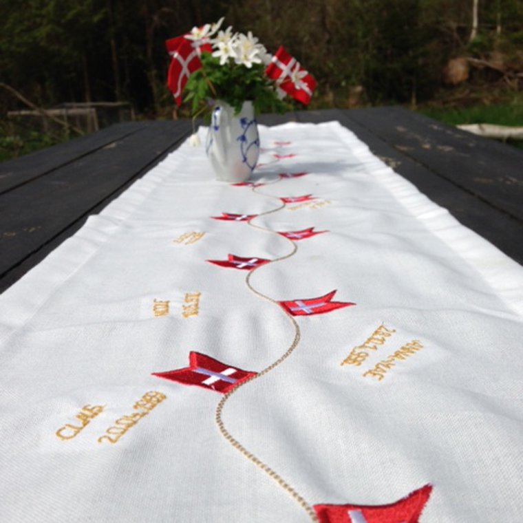 Bordlber med dannebrog