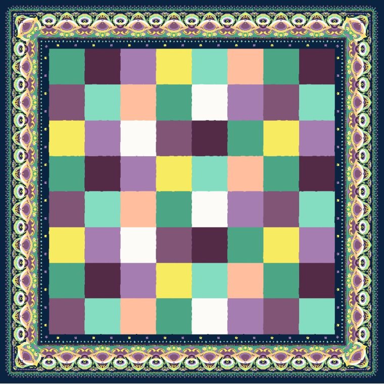 Harlekindugen  Fuld farve, fri fantasi!