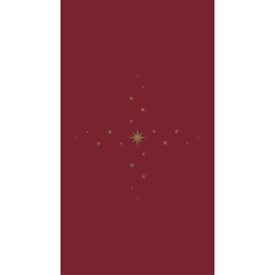 Stjrnor broderade p Mrkrd duk