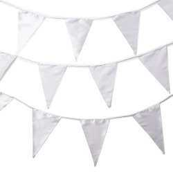 Elegant vitt flaggspel