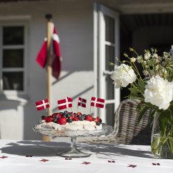 Lagkageflag af stof