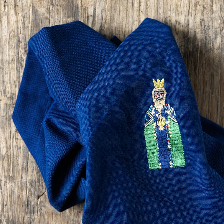 Midnattsbl servett med Balthasar - Stardust