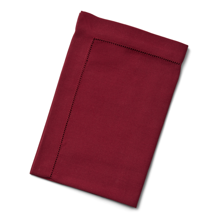 6 stk. mrkerde servietter med hulsm