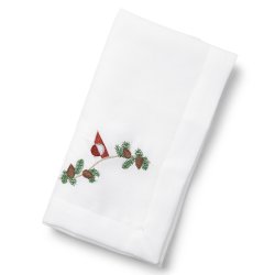 Juleserviet med grnlandsk flag