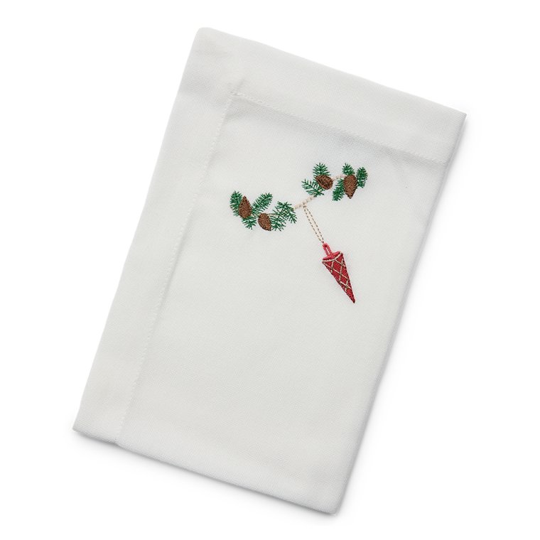 Juleserviet med rdt krmmerhus