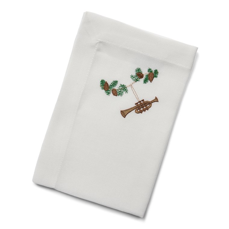 Juleserviet med trompet