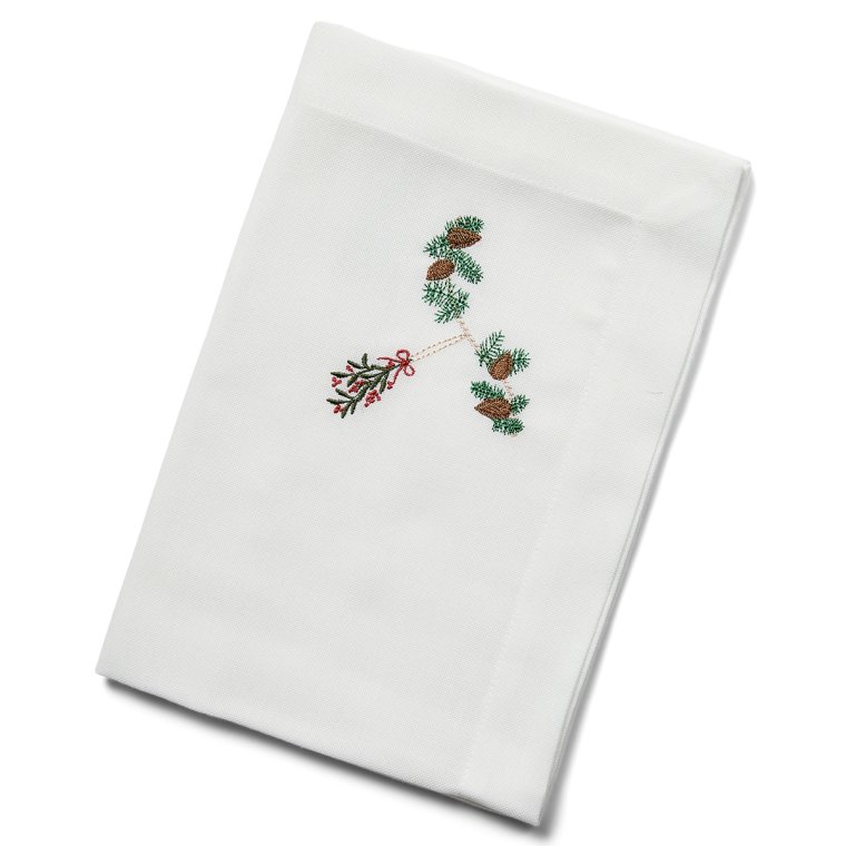 Juleserviet med mistelten