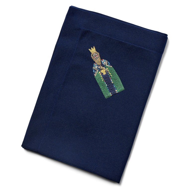 Midnattsbl servett med Balthasar - Stardust