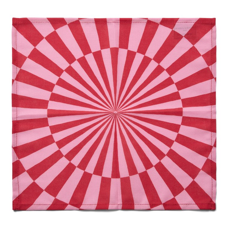 4 stk. rde cirkusservietter   magi til dit bord