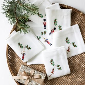 6 stk. juleservietter med eventyr