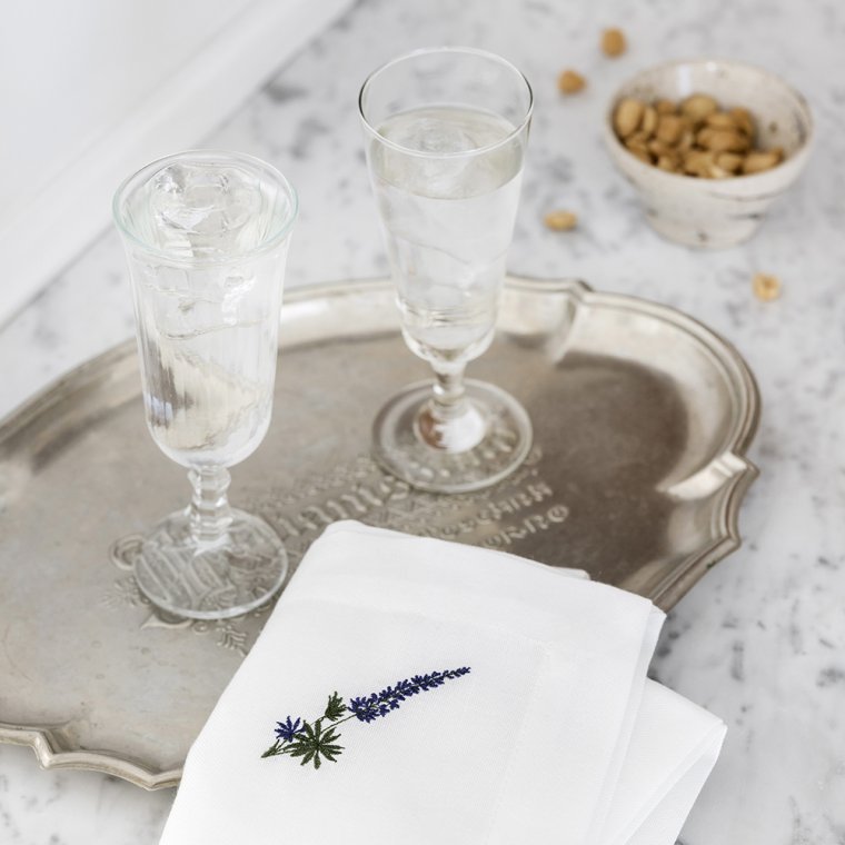 Flora serviet med lupin