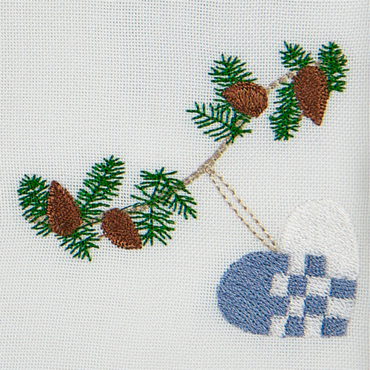 6 stk. juleservietter med bl motiver