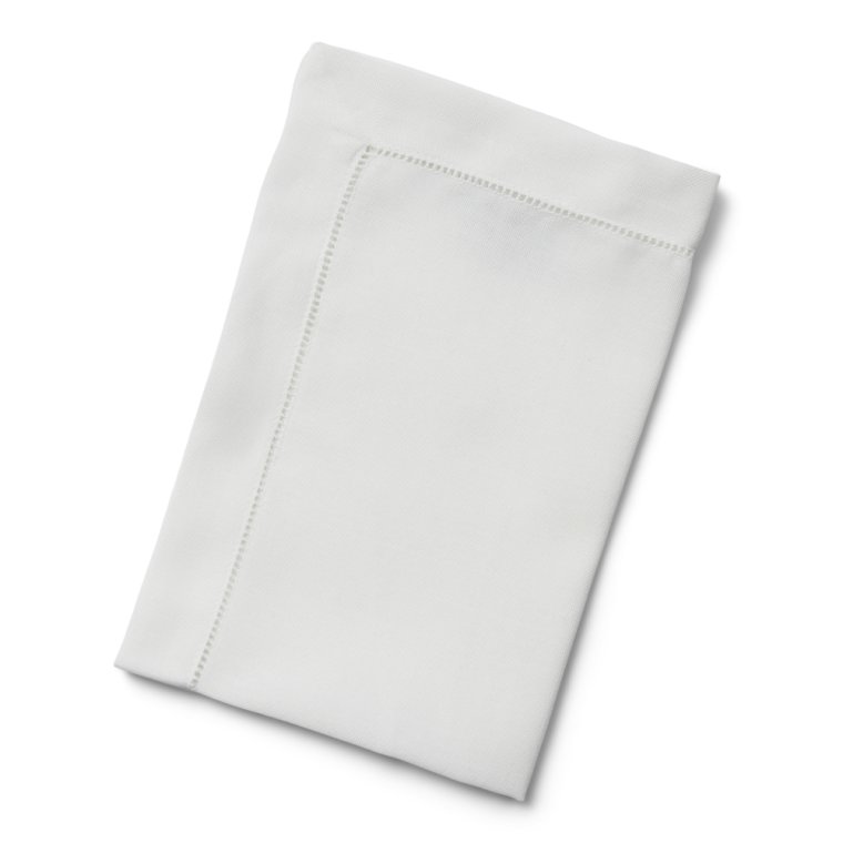 Hvit serviett med hullsm