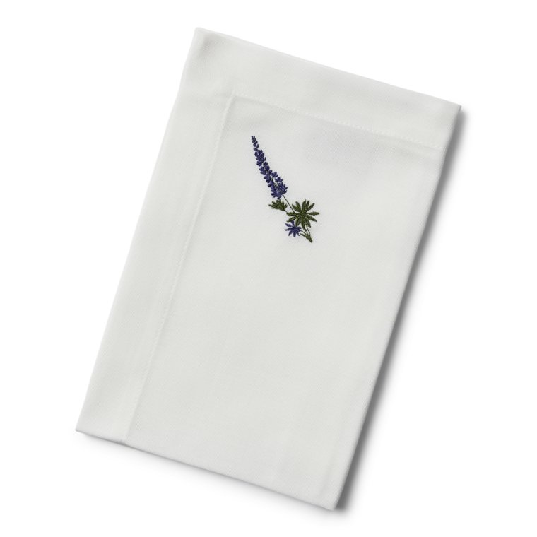 Flora serviet med lupin