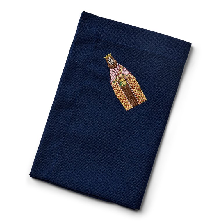 Midnattsbl servett med Melchior - Stardust