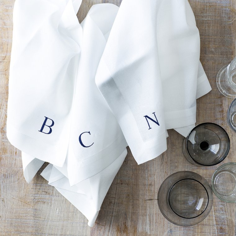 Serviet med bogstaver