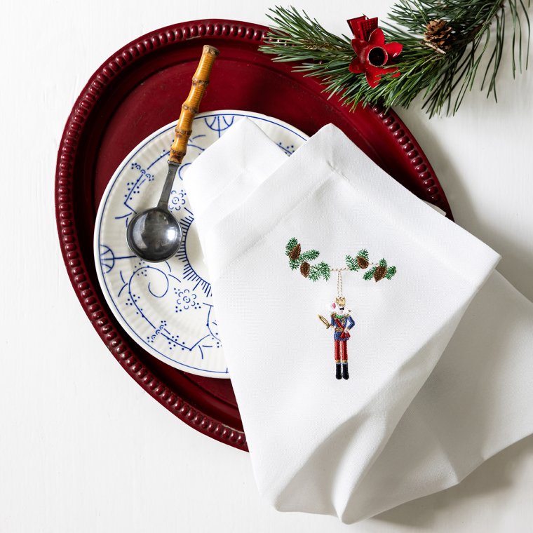 6 stk. juleservietter med eventyr