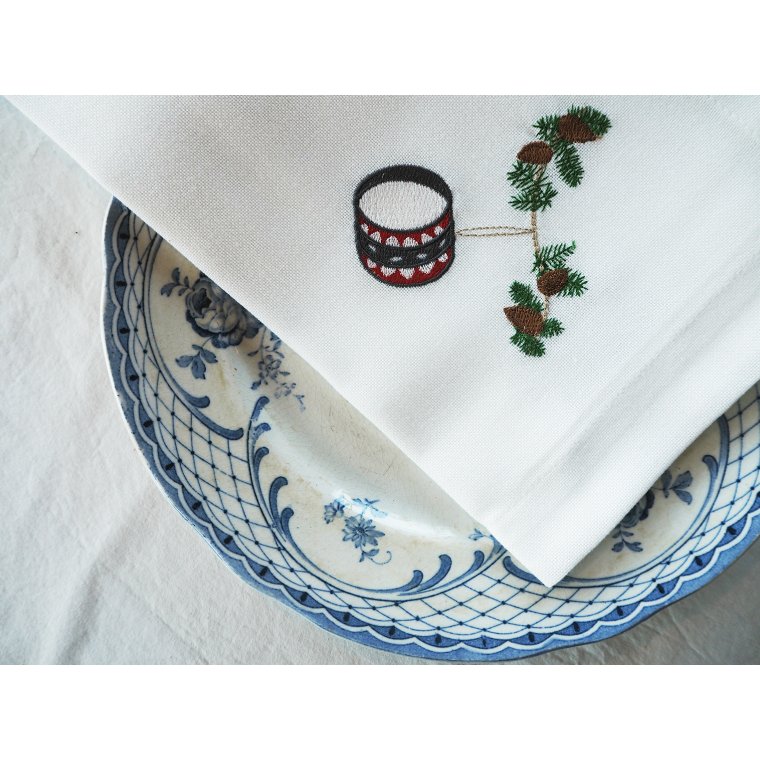 Juleserviet med tromme