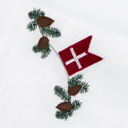 Juleserviet med Dannebrog