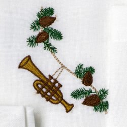 Julservett med trumpet