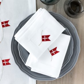 Fdselsdagsserviet med Dannebrog