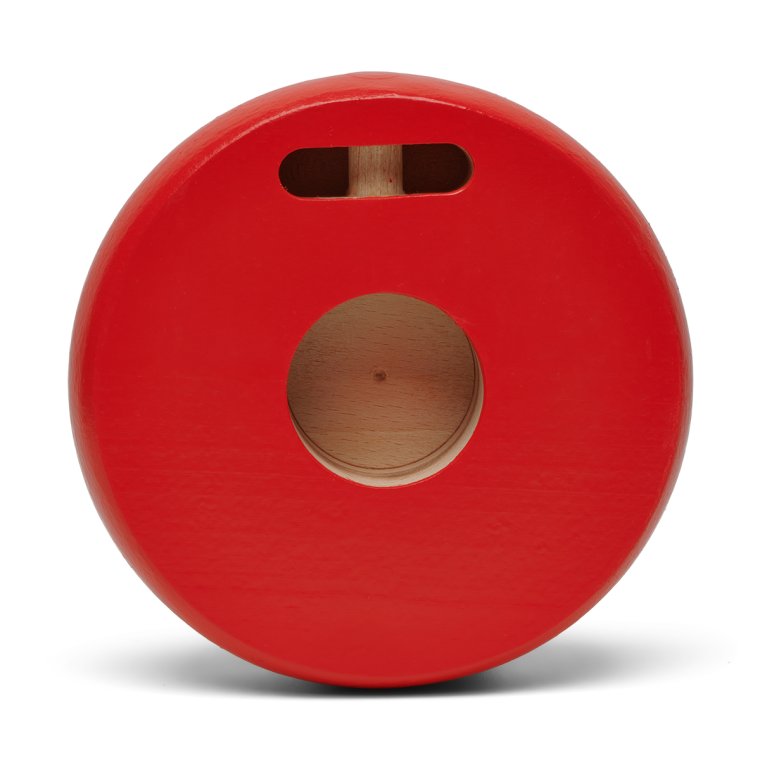 Rd flaggstangknapp i tre