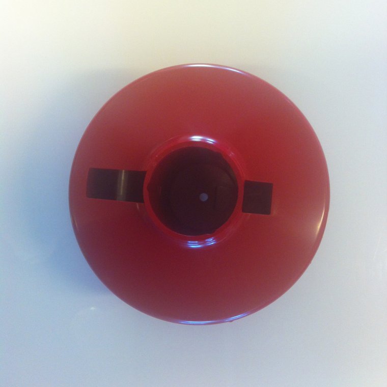 Rd flagstangsknop i plastik