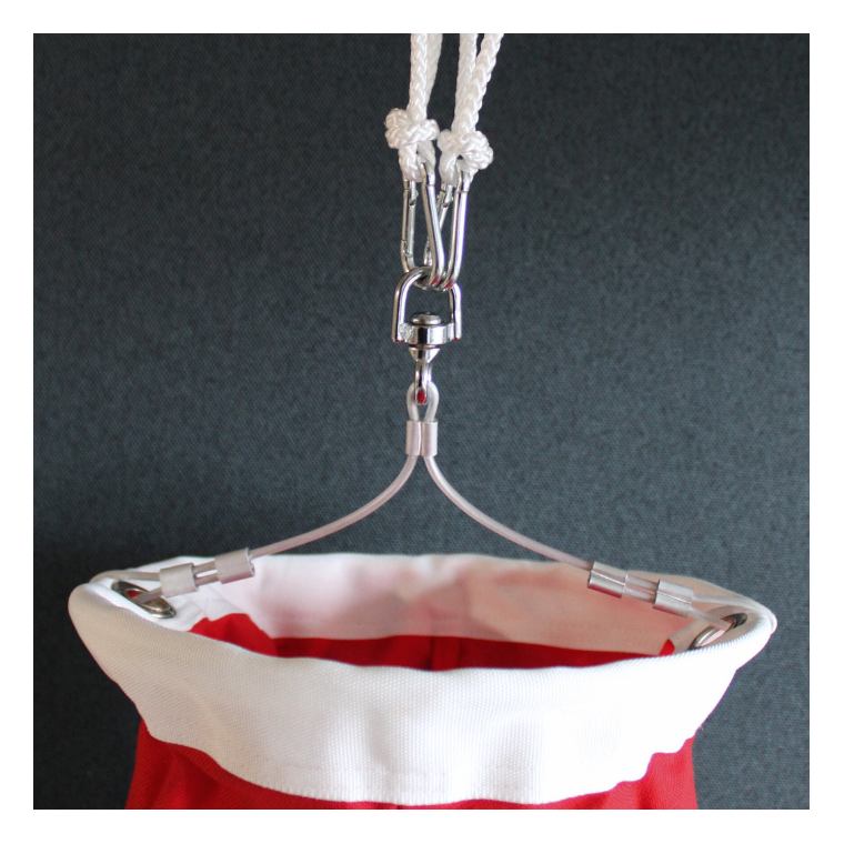 Stribet vindpose i original flagdug