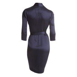 Louise Navy Sandwashed Silk