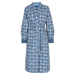 Simini dusty blue quilted cotton