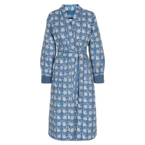 Simini dusty blue quilted cotton