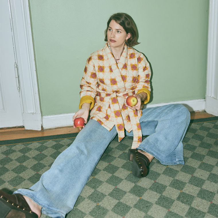 Simi Spicy Mustard quilted cotton