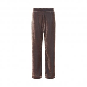 Sigrid Nougat Silk Velvet Pants