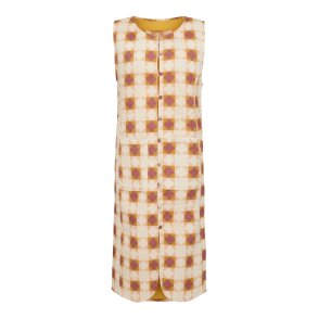 Sofie Spicy Mustard Waistcoat quilted cotton