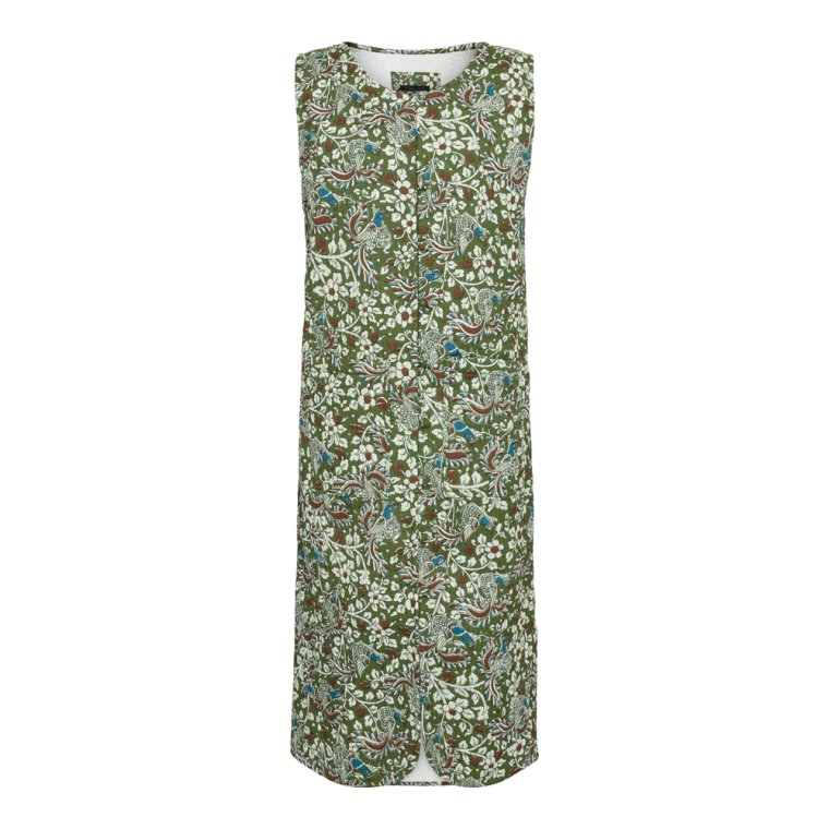 Sofie Bottle Green Waistcoat quilted cotton