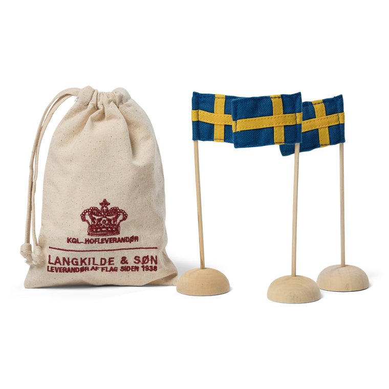 Mini bordsflagga - 3 st.