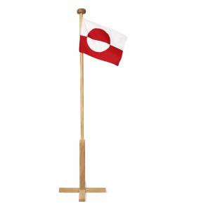 180 cm egestang med gr�nlandsk flag