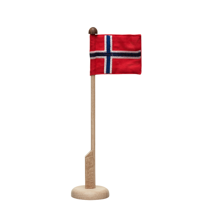 Bordflaggstang av tre