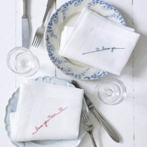 Krlighedservietter - 2 stk.