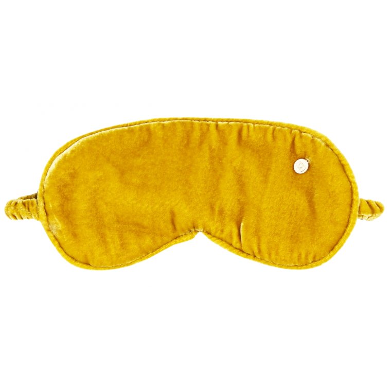 Bo Goldenrod Silk Velvet Sleeping Mask