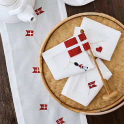 Bordl�ber med dannebrog