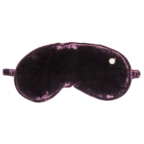 Bo Aubergine Silk Velvet Sleeping Mask