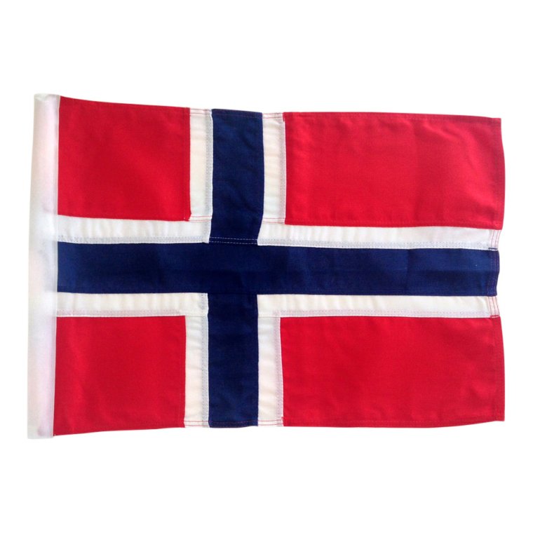 Ekstra norsk flagg til balkong/fasadestang