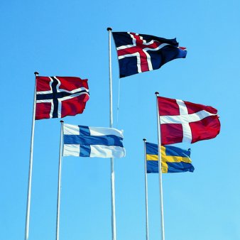 NORDISKE FLAG - NATIONALFLAG